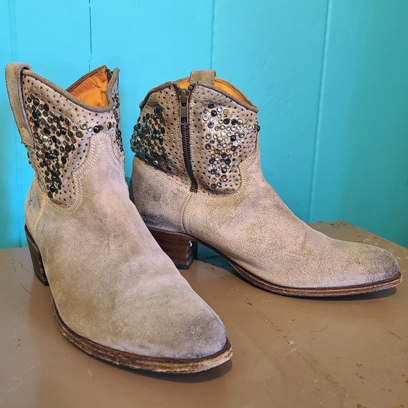 Frye Shoes - Frye Deborah Cut Stud Boot - Size 9